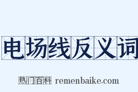 电场线反义词是什么意思的图片